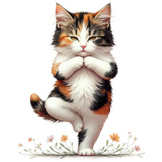 Un minet faisant le geste Namaste Un minet faisant le geste Namaste