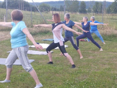 participantes sur le terrain de foot